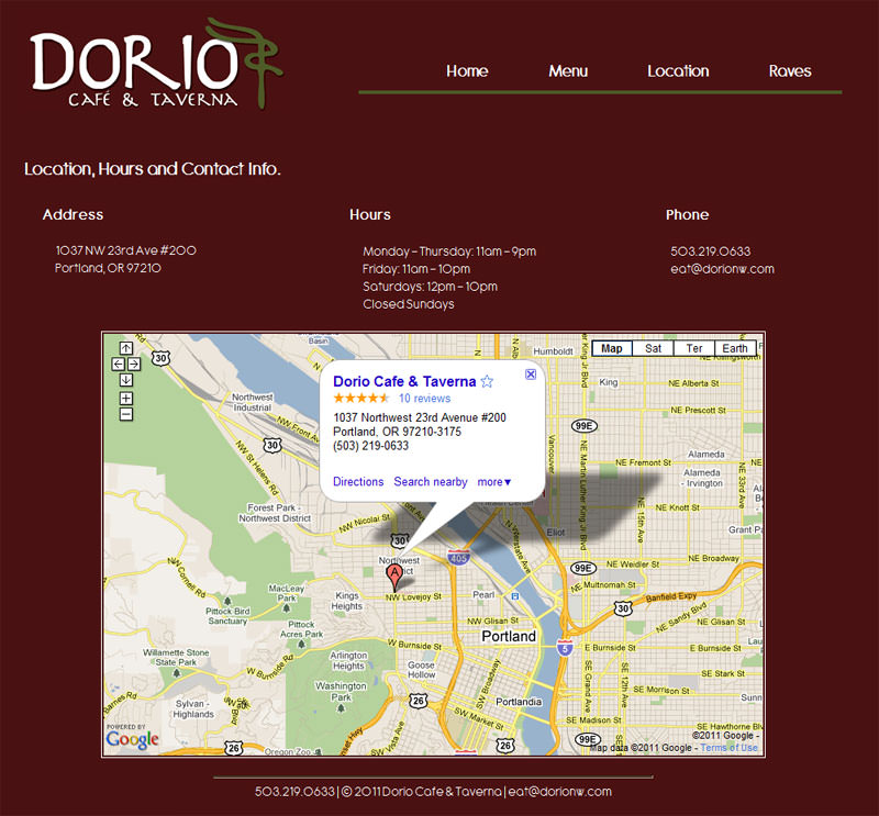 Location Page