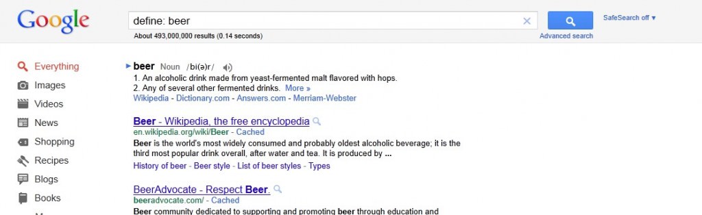 define-beer