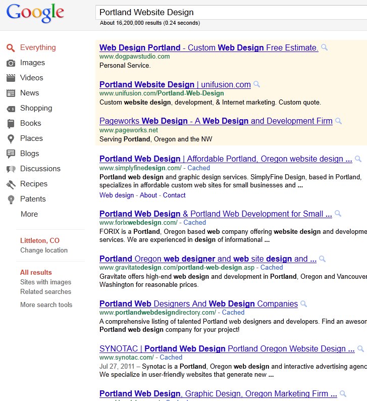 Portland Website Design - Correct Rankings using Page Wash